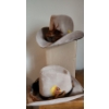 Image 2 : Two Bailey Cowboy Hats, Sizes 7 and 6 3/4 (Feathers on Size 7 Need to be Reattached), German Hat 