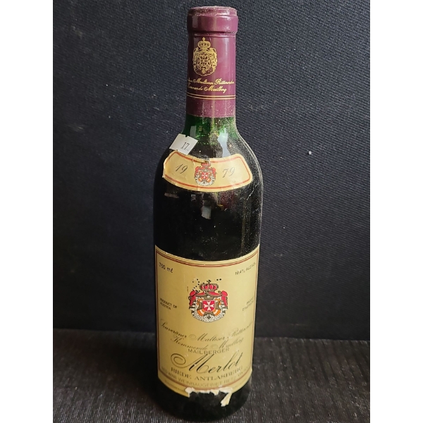 1979 Lenz Moser Merlot Red Wine.