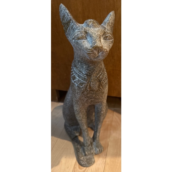 Ancient Egyptian Goddess Bastet - Made From the Sands Of The Sahara Desert 8x16