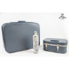 Image 1 : Lovely Lot Including Stylish Luggage, Vintage Handmade Wedding Gown, Delft Decanter