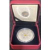 Image 1 : 2011 $20 Swarovski Topaz Crystal Snowflake Fine Silver Coin 31.39 Grams