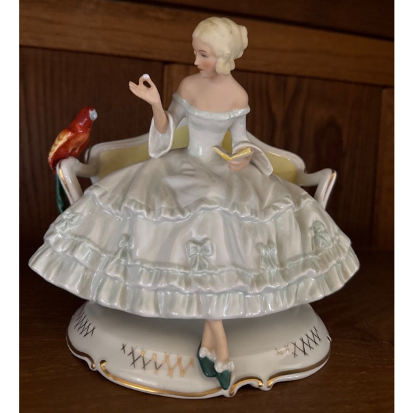 Wallendorf Germany  Porcelain Figurine 1764 - 7In Tall 