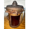 Image 1 : Antique Ship Lamp - Portside Lantern Crucial For Maritime Navigation 6T  