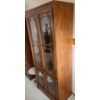 Image 4 : Oriental Detailed Wooden China Cabinet (Cabinet ONLY, Contents NOT Included) - 32W, 18D, 76T 