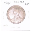 Image 3 : 1914 Canadian 50 Cent Coin 92.5% Silver 11.62 Grams