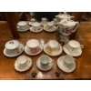 Image 1 : Beautiful Mismatched Tea Cup Collection w/ Bonus Teapot