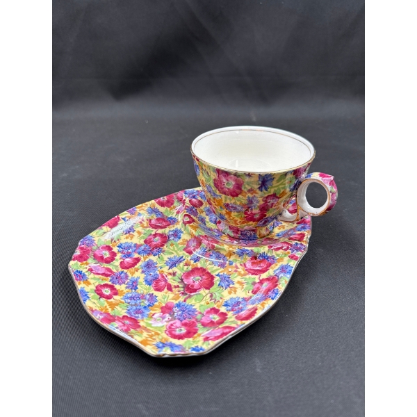 Royal Winton Chinz Royalty Tennis Cup & Saucer 8L