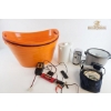 Image 1 : Plastic Storage Tubs 20''IN H, A White Electric Kettle,A Spice Grinder, A Rice Cooker, And More.