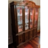 Image 3 : Traditional Cherry Wood China Hutch - Contents Not Included 53x18x61 Inches