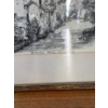 Image 3 : Antique Landscape Art - 19th Century Etching & Grey Scale of Victoria Path 16L