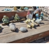 Image 3 : Large Assortment of Lawn and Garden Ornaments, Brass Umbrella Holder, Lazy Susan, Rock Fountain. 2 S