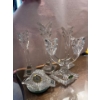 Image 1 : crystal candleholders and a Nova Scotia Crystal clock