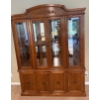 Image 1 : Wooden China Cabinet, Arrese Brothers - 62W, 16D, 82T 