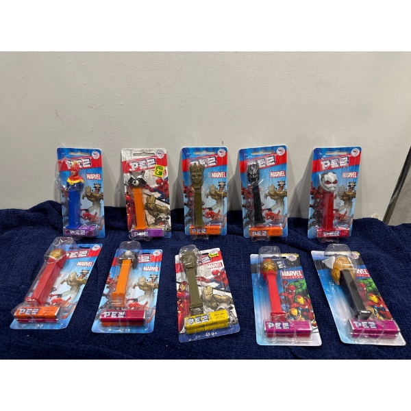 Collection of Pez Dispensers - Marvel