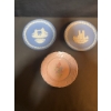 Image 1 : Wedgwood Jasperware Christmas Plates & Ridgway Dish, Set of 3