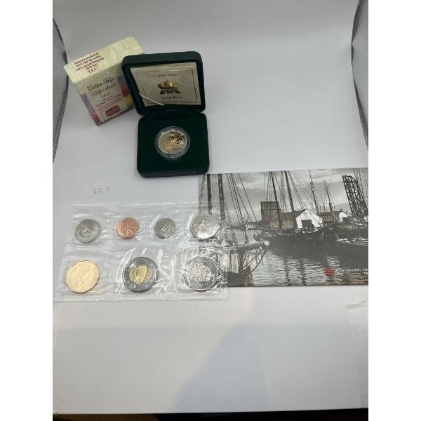 2002 Sterling Silver 50 Cent and Coin Set