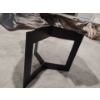 Image 2 : High-End Natural Wood w/ Metal Base Side Table from Park Furniture 31 w, 22 h, 27 d