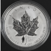 Image 1 : 2004 $5 Silver Maple Leaf D-Day - 1oz 99.9% Fine Silver Coin