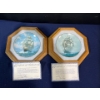 Image 1 : Set of Two Collectors Plates in Frames with original boxes and COA