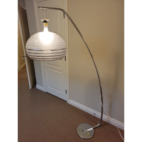 Rare Mid Century Arc Floor Lamp 6ft - T Luminaire A Arc 