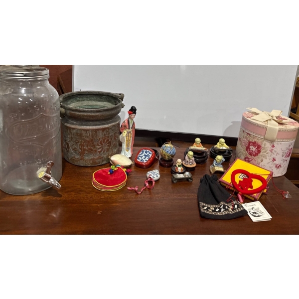 Oriental Decor Collection Incl. Decorative Metal Container Mason Jar Dispenser 