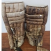 Image 1 : Vintage Cooper Goalie Equipment Including Pads, Glove, and Blocker