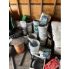 Image 7 : contents of shed several tarps, several buckets of coal pumps, dollies, Jerry cans, no delivery Brin