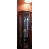 Image 1 : Wooden with Glass Cabinet Plus Lamp - 23W, 10D, 69T
