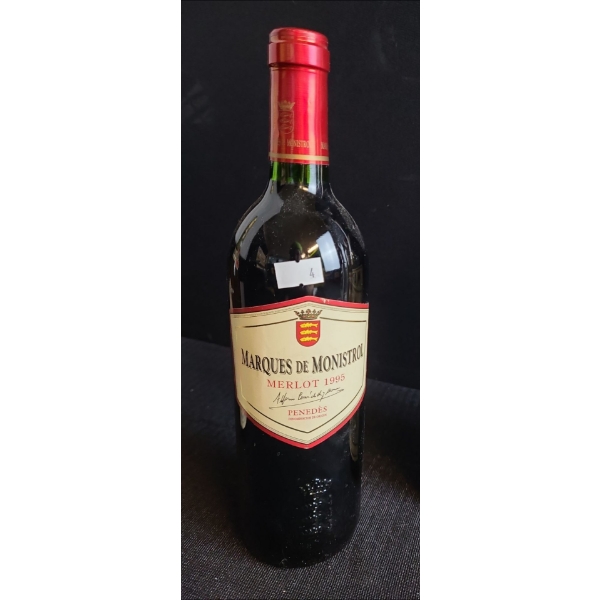 1995 Marques de Monistrol Merlot Penedes Wine.