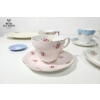 Image 5 : Teacups and Saucers with Mini Wedgwood Plate 