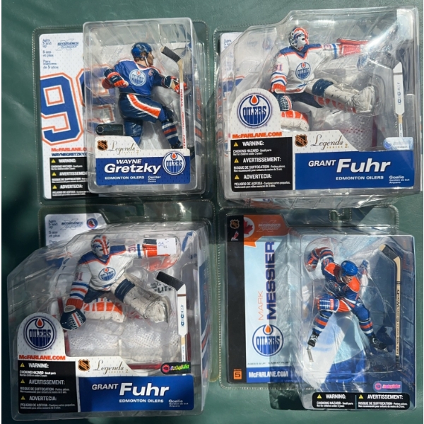 McFarlane NHL Legends Figures Edmonton Oilers Set of 4