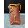 Image 4 : Birch Bark Bag (11x9"tall) w/Indigenous Bead Work & Wooden Handle Paring Knife 