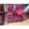 Image 9 : Large Wine L Shaped Couch, 5 Seater, Long Part is 138 In Long, 36 In Tall 