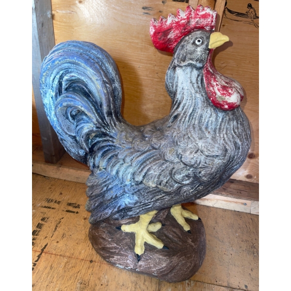 Very Heavy Decorative Garden Rooster 22T