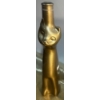 Image 1 : Gold Cat-Shaped Glass Bottle and Grape Cluster Glass Bottle