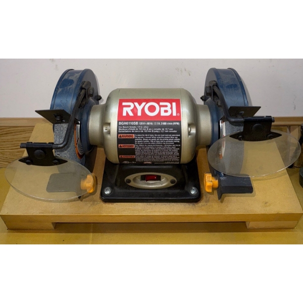 RYOBI 6" Bench Grinder-1/2 Inch Arbor