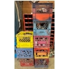 Image 1 : 8 milk crates with miscellaneous items in them. Everything is sold together
