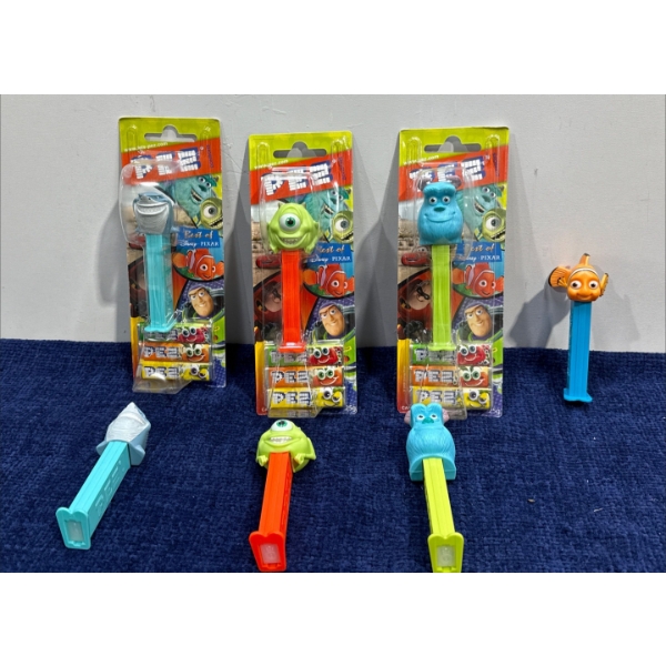 Collection of Pez Dispensers - Monsters Inc & Finding Nemo