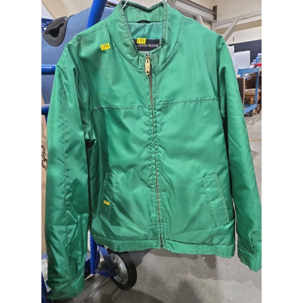 Vintage John Deere Zip-Up Mens Large (Approx Size)
