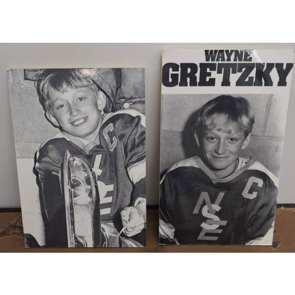 Wayne Gretzky Youth Hockey Photographs, Set of Two