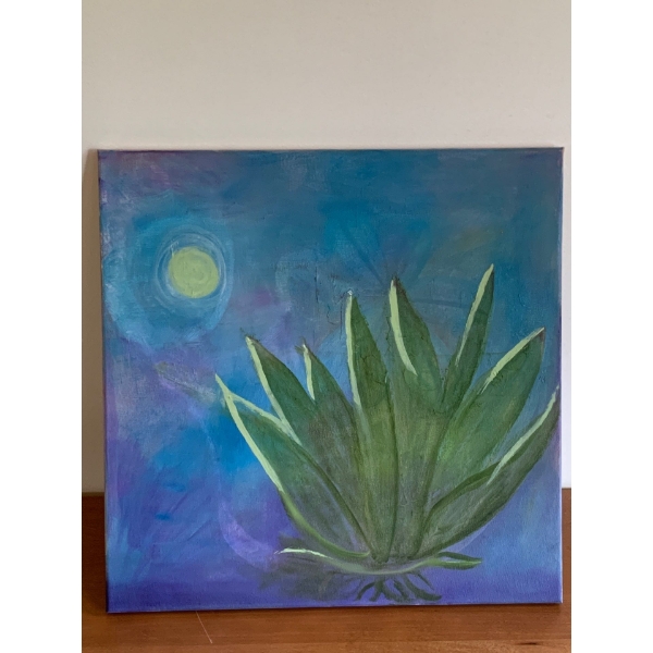Lauri Ansell Pond Flower Canvas Board  12 x 16