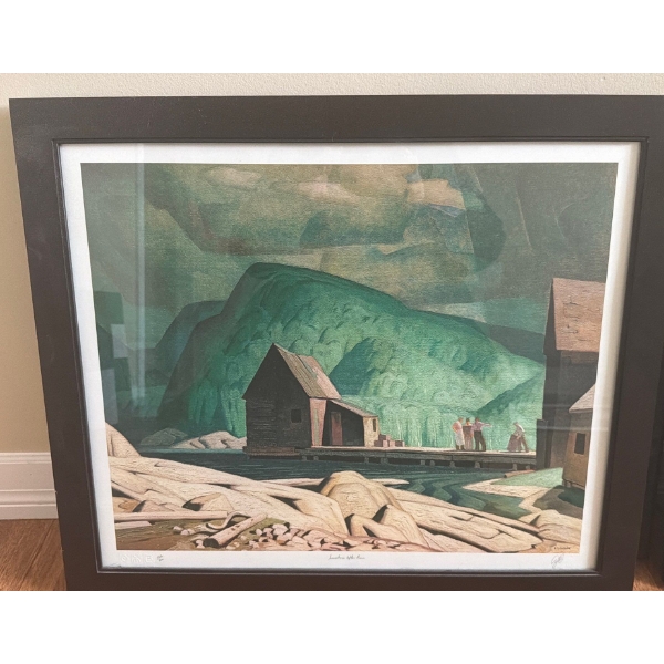  "Sunshine After Rain", Artist: A.J.Casson, 162/300, 27.5 X 23 Framed Under Glass	