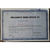 Image 1 : Vintage Stock Certificate (1985, Amalgamated Mining Western Ltd.) #2