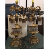 Image 1 : Loevsky & Loevsky Hollywood Gilt Metal and Crystal Table Lamps