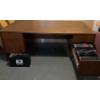 Image 1 : Wooden Desk w/ Filing Space (One drawer has tendency to not remain closed) - 75W, 36D, 30T 