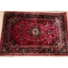 Image 1 : Persian Kashan Hand Knotted Red Decorative Rug  57"x 38"