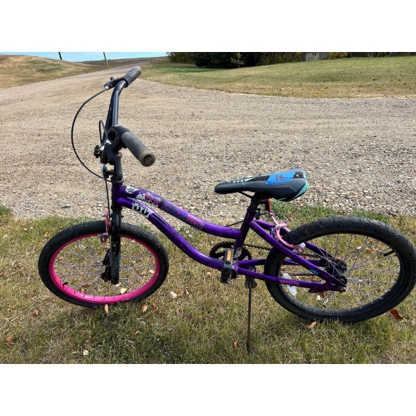 purple Monster High BMX