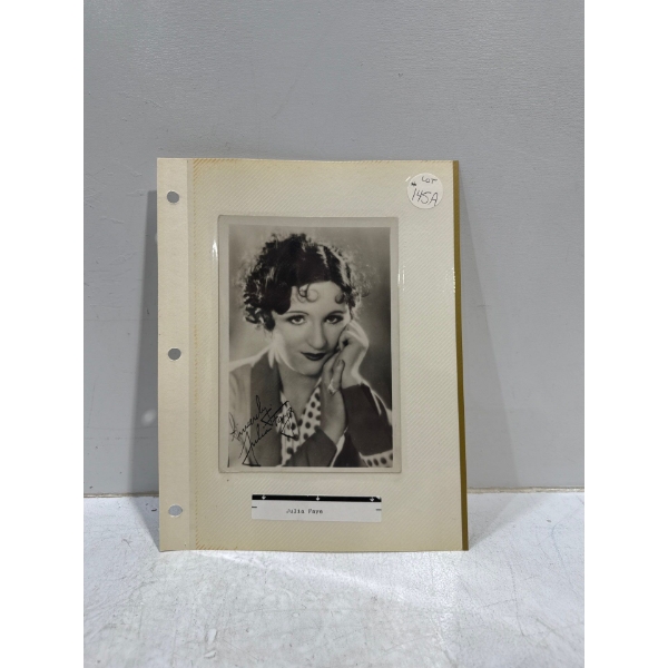 Julia Faye Autograph