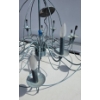 Image 3 : Metal Wireframe Chandelier With Eight Light Fixtures