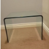 Image 1 : Modern Minimal End Table 22T - Heavy Glass 